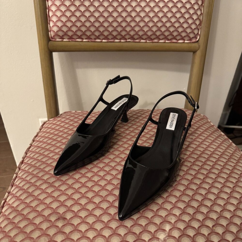 Steve madden Patent Leather Slingbacks